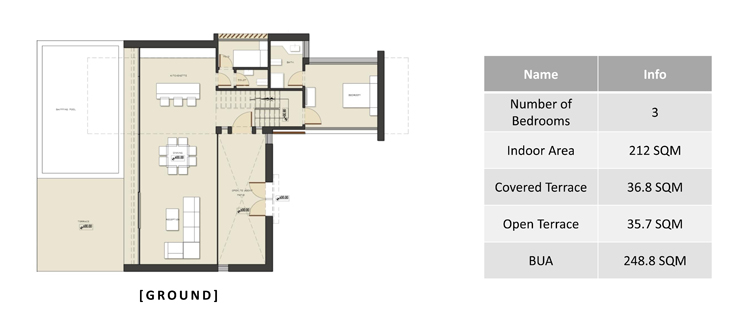 3BR Villa with full sea view - Reef town - 3